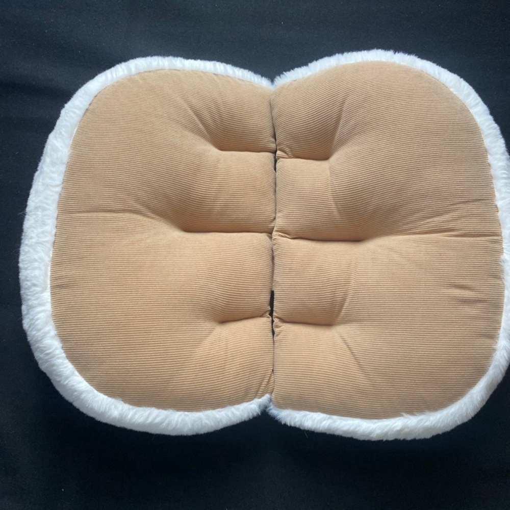 Home decor Tan Cushion with White Trim